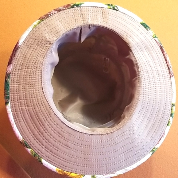 60's Vtg Union Made Cream Floral Shabby Lurex Quirky Spring Garden Church Hat - Picture 9 of 16